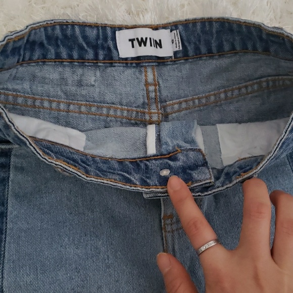 ASOS color block denim skirt - Picture 4 of 5